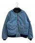BLUE BLUE（ブルーブルー）の古着「デニムMA-1」｜ブルー×ブラック