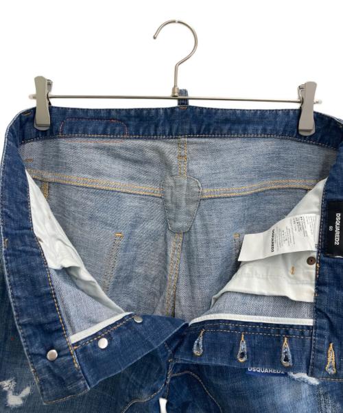 DSQUARED2（ディースクエアード）DSQUARED2 (ディースクエアード) MEDIUM WASH 4 TIDY BIKER JEANS ブルー サイズ:50の古着・服飾アイテム