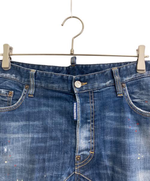 DSQUARED2（ディースクエアード）DSQUARED2 (ディースクエアード) MEDIUM WASH 4 TIDY BIKER JEANS ブルー サイズ:50の古着・服飾アイテム