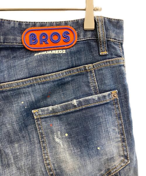 DSQUARED2（ディースクエアード）DSQUARED2 (ディースクエアード) MEDIUM WASH 4 TIDY BIKER JEANS ブルー サイズ:50の古着・服飾アイテム
