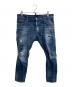 DSQUARED2（ディースクエアード）の古着「MEDIUM WASH 4 TIDY BIKER JEANS」｜ブルー