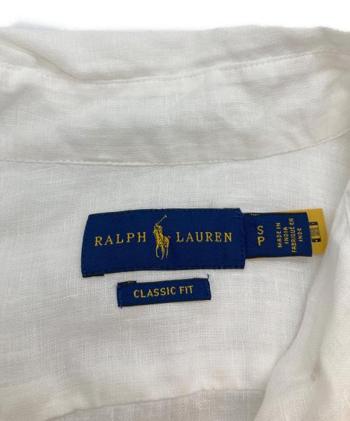 POLO RALPH LAUREN（ポロ・ラルフローレン）POLO RALPH LAUREN (ポロ・ラルフローレン) リネンシャツ ホワイト サイズ:SIZE Sの古着・服飾アイテム