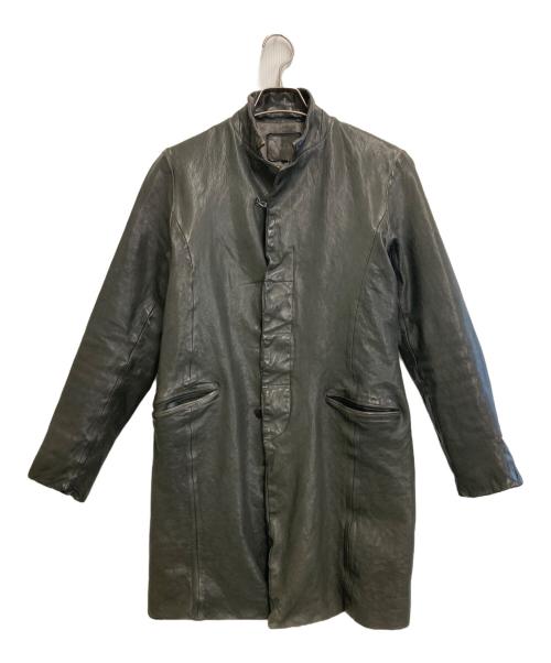 ISAMU KATAYAMA BACKLASH（イサムカタヤマ・バックラッシュ）ISAMU KATAYAMA BACKLASH (イサムカタヤマ・バックラッシュ) 14AW ジャパンホースレザーコート ブラック サイズ:Mの古着・服飾アイテム