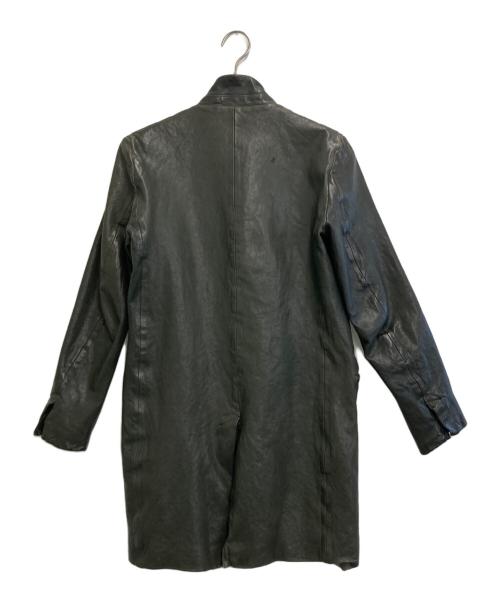 ISAMU KATAYAMA BACKLASH（イサムカタヤマ・バックラッシュ）ISAMU KATAYAMA BACKLASH (イサムカタヤマ・バックラッシュ) 14AW ジャパンホースレザーコート ブラック サイズ:Mの古着・服飾アイテム