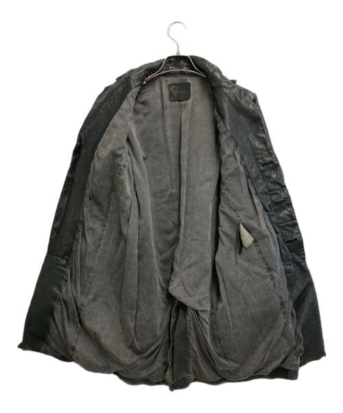 ISAMU KATAYAMA BACKLASH（イサムカタヤマ・バックラッシュ）ISAMU KATAYAMA BACKLASH (イサムカタヤマ・バックラッシュ) 14AW ジャパンホースレザーコート ブラック サイズ:Mの古着・服飾アイテム