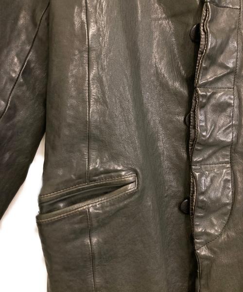 ISAMU KATAYAMA BACKLASH（イサムカタヤマ・バックラッシュ）ISAMU KATAYAMA BACKLASH (イサムカタヤマ・バックラッシュ) 14AW ジャパンホースレザーコート ブラック サイズ:Mの古着・服飾アイテム