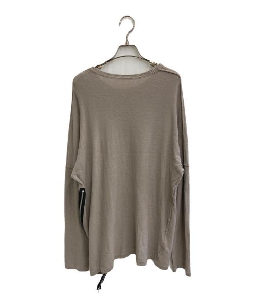 ISAMU KATAYAMA BACKLASH（イサムカタヤマ・バックラッシュ）ISAMU KATAYAMA BACKLASH (イサムカタヤマ・バックラッシュ) プルオーバーコットンニット ライトグレー サイズ:freeの古着・服飾アイテム