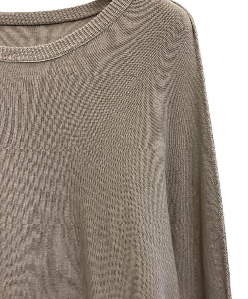 ISAMU KATAYAMA BACKLASH（イサムカタヤマ・バックラッシュ）ISAMU KATAYAMA BACKLASH (イサムカタヤマ・バックラッシュ) プルオーバーコットンニット ライトグレー サイズ:freeの古着・服飾アイテム