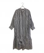 journal standard L'essageジャーナルスタンダード レサージュ）の古着「ストライプシャツワンピース」｜ホワイト×ネイビー