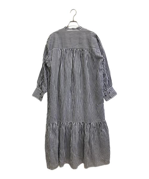 journal standard L'essage（ジャーナルスタンダード レサージュ）journal standard L'essage (ジャーナルスタンダード レサージュ) ストライプシャツワンピース ホワイト×ネイビー サイズ:-の古着・服飾アイテム