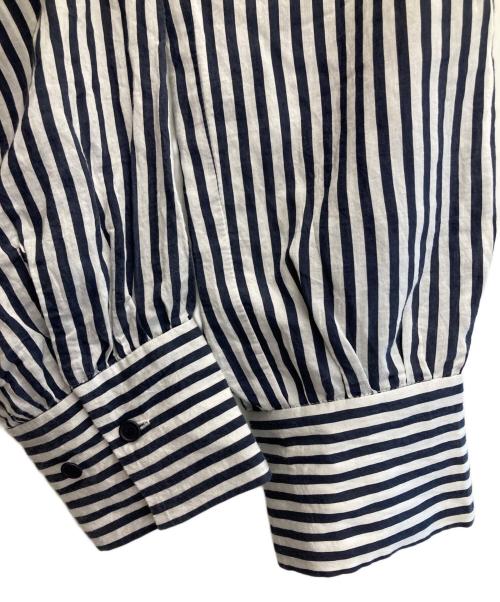 journal standard L'essage（ジャーナルスタンダード レサージュ）journal standard L'essage (ジャーナルスタンダード レサージュ) ストライプシャツワンピース ホワイト×ネイビー サイズ:-の古着・服飾アイテム