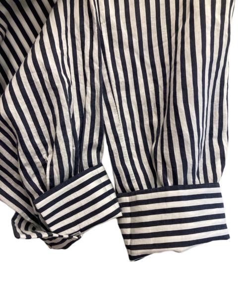 journal standard L'essage（ジャーナルスタンダード レサージュ）journal standard L'essage (ジャーナルスタンダード レサージュ) ストライプシャツワンピース ホワイト×ネイビー サイズ:-の古着・服飾アイテム