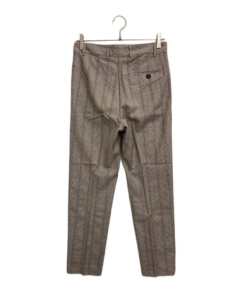Vivienne Westwood（ヴィヴィアンウエストウッド）Vivienne Westwood (ヴィヴィアンウエストウッド) チェックパンツ ブルー×ブラウン サイズ:38の古着・服飾アイテム