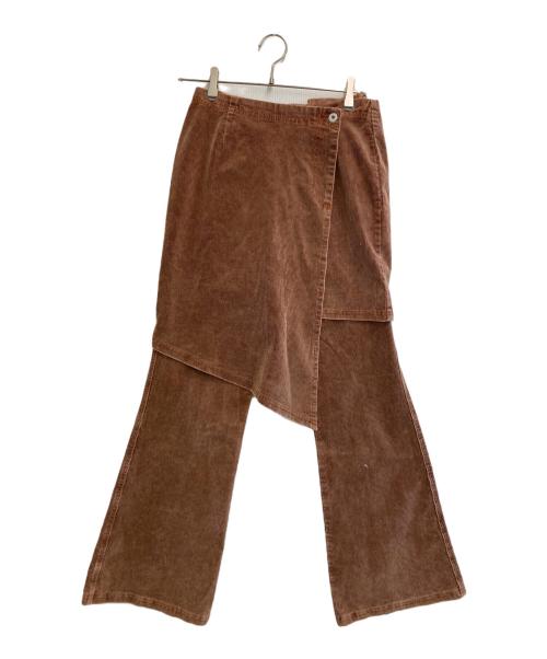 Ameri（アメリ）AMERI (アメリ) 25AW UND STRETCH CORDUROY SKIRT WITH PANTS ブラウン サイズ:Ｍ 未使用品の古着・服飾アイテム