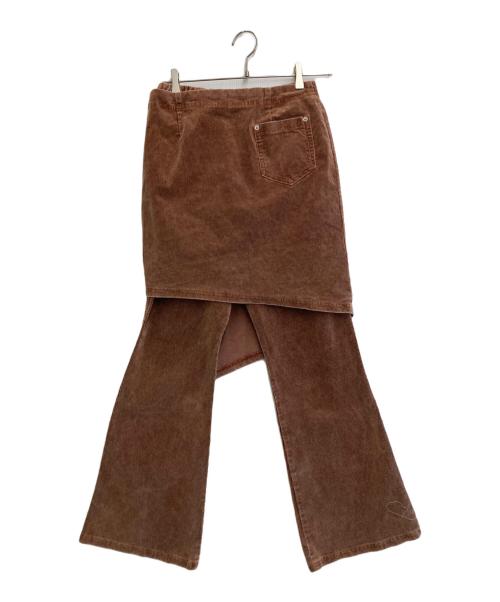 Ameri（アメリ）AMERI (アメリ) 25AW UND STRETCH CORDUROY SKIRT WITH PANTS ブラウン サイズ:Ｍ 未使用品の古着・服飾アイテム