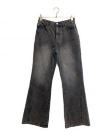 Ameri（アメリ）の古着「SENSU DETAIL DENIM PANTS」｜ブラック