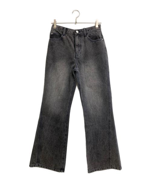 Ameri（アメリ）AMERI (アメリ) SENSU DETAIL DENIM PANTS ブラック サイズ:W25の古着・服飾アイテム