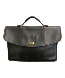 COACH（コーチ）の古着「レザー ブリーフケース」｜ブラック