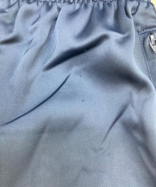 adidas（アディダス）adidas (アディダス) サテン ワイドレッグ トラックパンツ ネイビー サイズ:XSの古着・服飾アイテム