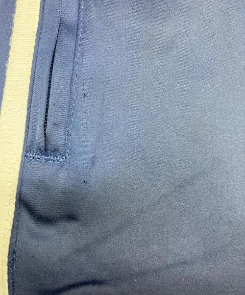 adidas（アディダス）adidas (アディダス) サテン ワイドレッグ トラックパンツ ネイビー サイズ:XSの古着・服飾アイテム