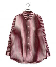 Christian Dior MONSIEUR（クリスチャンディオールムッシュ）の古着「ストライプシャツ」｜ホワイト×レッド