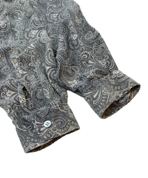 Christian Dior MONSIEUR（クリスチャンディオールムッシュ）Christian Dior MONSIEUR (クリスチャンディオールムッシュ) ペイズリー柄シャツ グレー サイズ:SIZE Lの古着・服飾アイテム