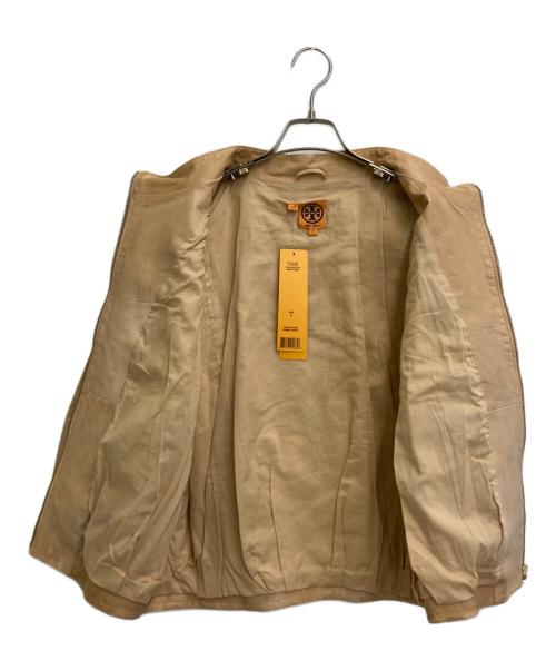 TORY BURCH（トリーバーチ）TORY BURCH (トリーバーチ) レザージャケット ベージュ サイズ:Freeの古着・服飾アイテム
