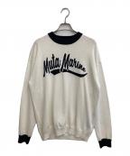 muta MARINE×acanthusムータマリン×アカンサス）の古着「Ringer Logo knit」｜ホワイト