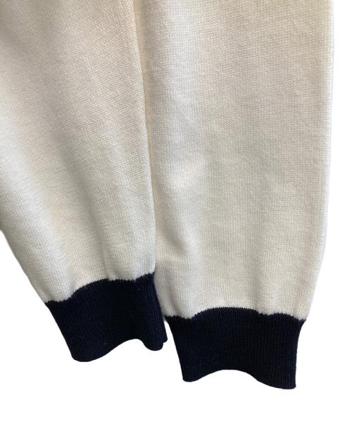 muta MARINE（ムータマリン）muta MARINE (ムータマリン) ACANTHUS (アカンサス) Ringer Logo knit ホワイト サイズ:5の古着・服飾アイテム