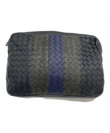 BOTTEGA VENETA（ボッテガベネタ）の古着「クラッチバッグ」｜ネイビー