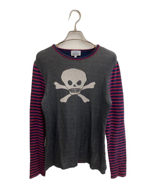 Vivienne Westwood man（ヴィヴィアン ウェストウッド マン）Vivienne Westwood man (ヴィヴィアン ウェストウッド マン) ロングスリーブカットソー ブラック×レッド サイズ:Sの古着・服飾アイテム