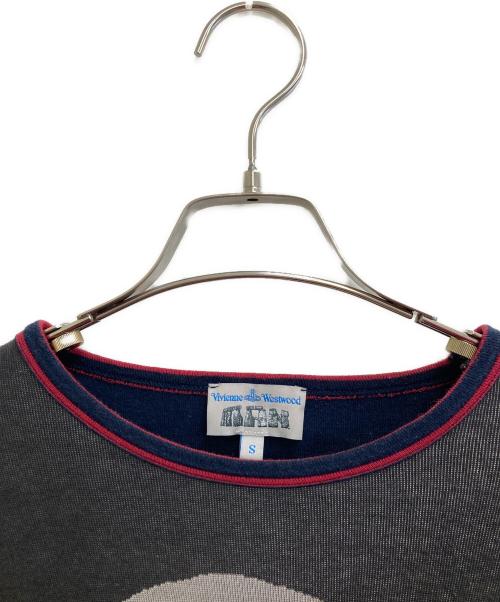 Vivienne Westwood man（ヴィヴィアン ウェストウッド マン）Vivienne Westwood man (ヴィヴィアン ウェストウッド マン) ロングスリーブカットソー ブラック×レッド サイズ:Sの古着・服飾アイテム