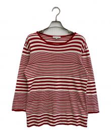 Christian Dior（クリスチャン ディオール）の古着「ボーダーカットソー」｜レッド