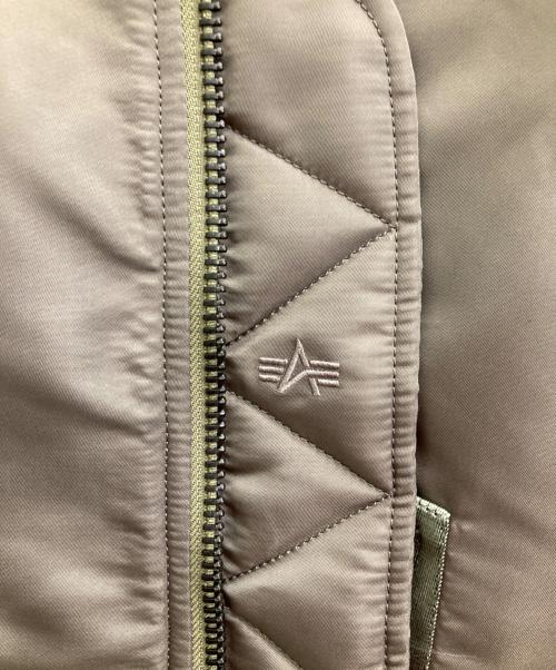 ALPHA（アルファ）ALPHA (アルファ) MA-1 DOBBS MODEL FADED グレー サイズ:XLの古着・服飾アイテム