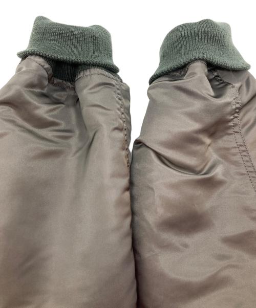 ALPHA（アルファ）ALPHA (アルファ) MA-1 DOBBS MODEL FADED グレー サイズ:XLの古着・服飾アイテム