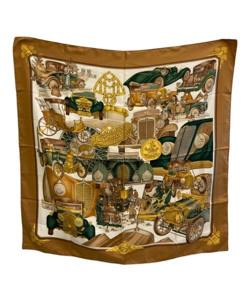 HERMES（エルメス）HERMES (エルメス) カレ90 automobile ブラウン サイズ:-の古着・服飾アイテム