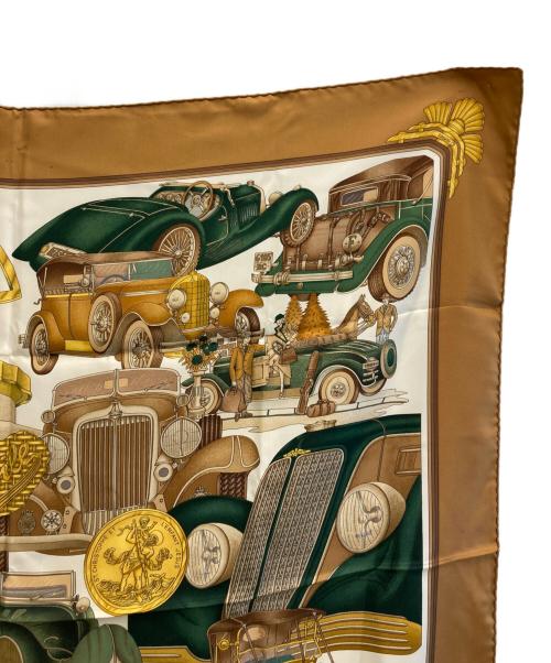 HERMES（エルメス）HERMES (エルメス) カレ90 automobile ブラウン サイズ:-の古着・服飾アイテム