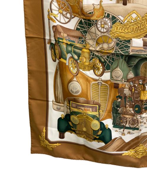 HERMES（エルメス）HERMES (エルメス) カレ90 automobile ブラウン サイズ:-の古着・服飾アイテム