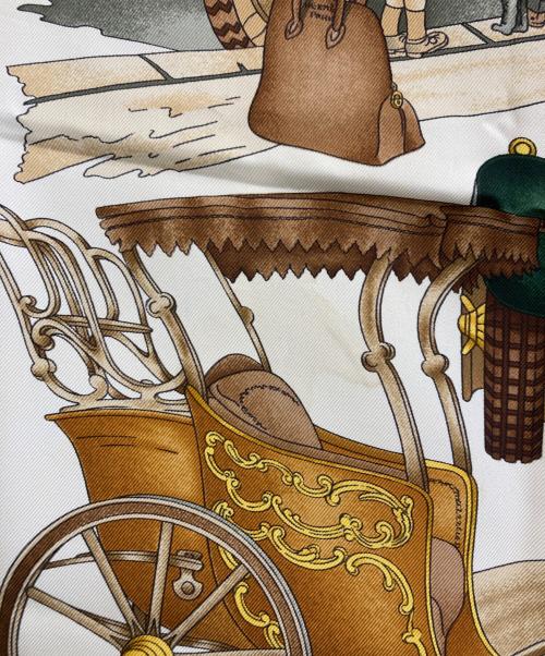 HERMES（エルメス）HERMES (エルメス) カレ90 automobile ブラウン サイズ:-の古着・服飾アイテム