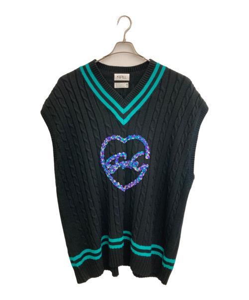 KIDILL（キディル）KIDILL (キディル) 25ss オーバーサイズ クリケット ベスト ブラック サイズ:freeの古着・服飾アイテム