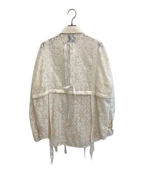 rurumu（ルルムウ）rurumu (ルルムウ) 25SS rurumu: lace detachable shirts アイボリー サイズ:freeの古着・服飾アイテム