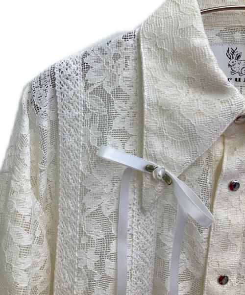 rurumu（ルルムウ）rurumu (ルルムウ) 25SS rurumu: lace detachable shirts アイボリー サイズ:freeの古着・服飾アイテム