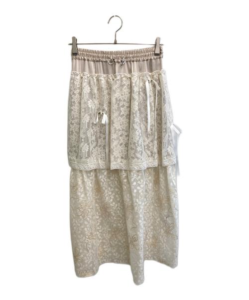 rurumu（ルルムウ）rurumu (ルルムウ) 25ss lace detachable skirt アイボリー サイズ:freeの古着・服飾アイテム