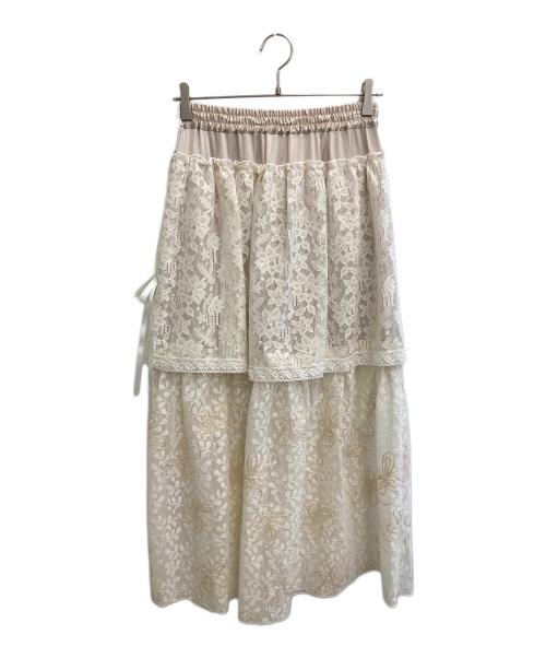 rurumu（ルルムウ）rurumu (ルルムウ) 25ss lace detachable skirt アイボリー サイズ:freeの古着・服飾アイテム