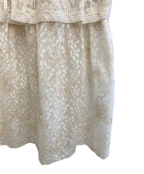 rurumu（ルルムウ）rurumu (ルルムウ) 25ss lace detachable skirt アイボリー サイズ:freeの古着・服飾アイテム
