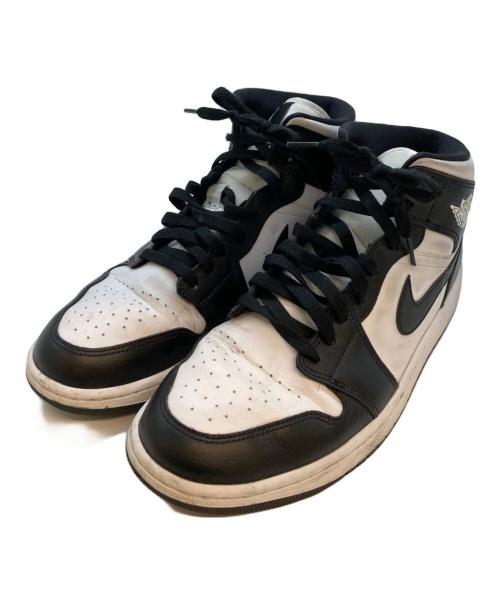 NIKE（ナイキ）NIKE (ナイキ) WMNS AIR JORDAN 1 MID Black White ホワイト×ブラック サイズ:29の古着・服飾アイテム