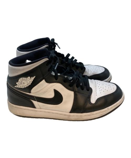 NIKE（ナイキ）NIKE (ナイキ) WMNS AIR JORDAN 1 MID Black White ホワイト×ブラック サイズ:29の古着・服飾アイテム