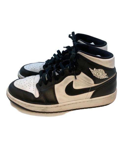 NIKE（ナイキ）NIKE (ナイキ) WMNS AIR JORDAN 1 MID Black White ホワイト×ブラック サイズ:29の古着・服飾アイテム
