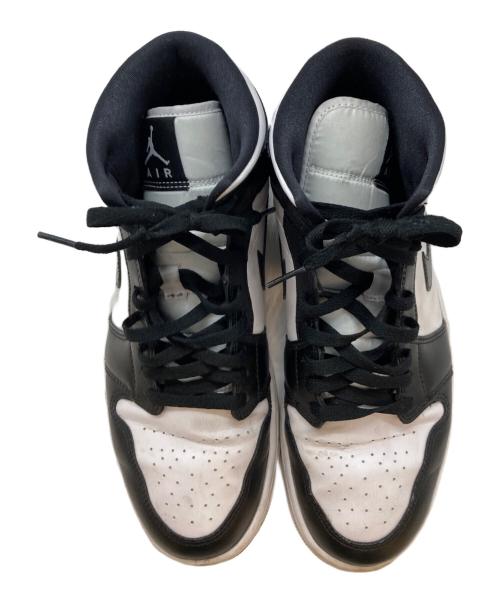 NIKE（ナイキ）NIKE (ナイキ) WMNS AIR JORDAN 1 MID Black White ホワイト×ブラック サイズ:29の古着・服飾アイテム