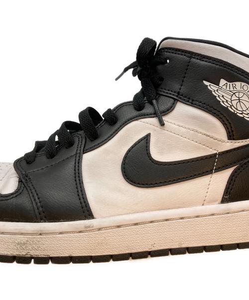 NIKE（ナイキ）NIKE (ナイキ) WMNS AIR JORDAN 1 MID Black White ホワイト×ブラック サイズ:29の古着・服飾アイテム